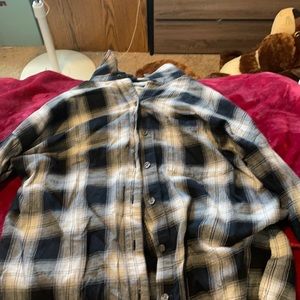 black and white flannel